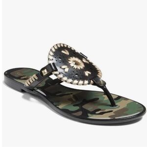 Jack Rogers Camo Georgica Jelly Sandals Sz 8